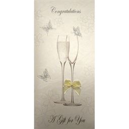 Wedding Money Wallet-Champagne Flutes
